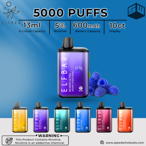 ULTRA 5000 PUFFS DISPOSABLE VAPE 10CT/DISPLAY